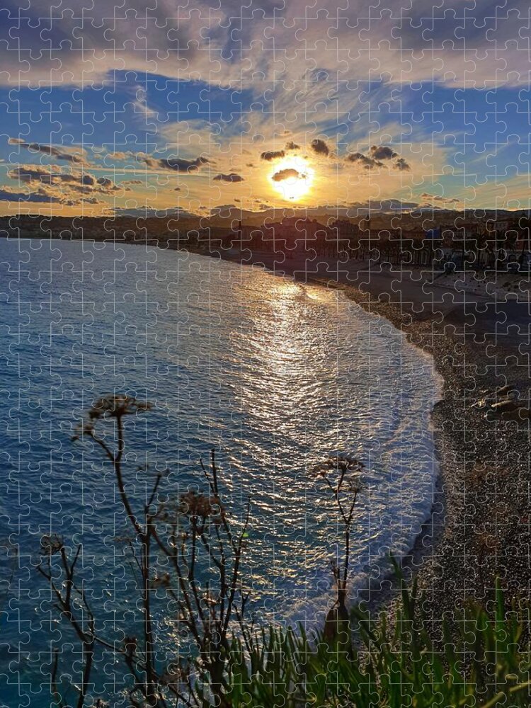 Sunset Jigsaw Puzzle featuring the photograph Sunset Therapy #1 by Andrea Whitaker