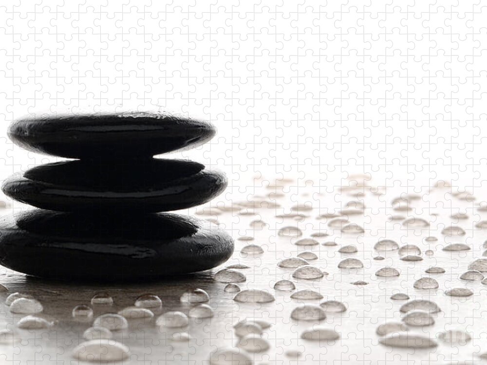 Zen Black Polished Stone Zen Meditation Cairn Jigsaw Puzzle by Olivier Le  Queinec - Pixels Puzzles