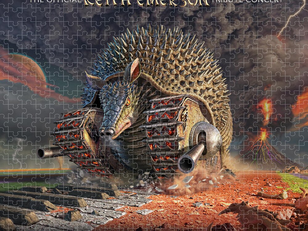 Elp Jigsaw Puzzle featuring the digital art Tarkus Legacy 13 by Jerry LoFaro
