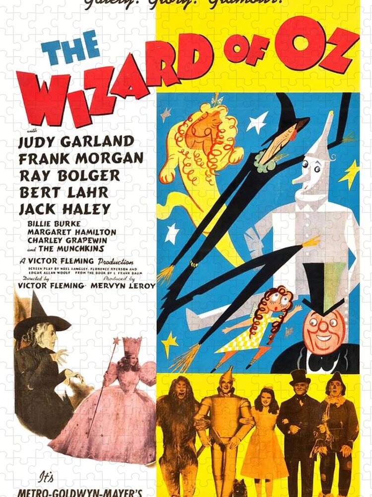 Synopsis Jigsaw Puzzle featuring the mixed media ''The Wizard of Oz'', -d 1939 - art by Al Hirschfeld by Movie World Posters