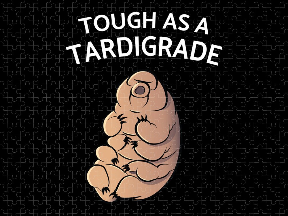 Tardigrade Jigsaw Puzzle featuring the digital art Touch As A Tardigrade Tardigrade #1 by Moon Tees