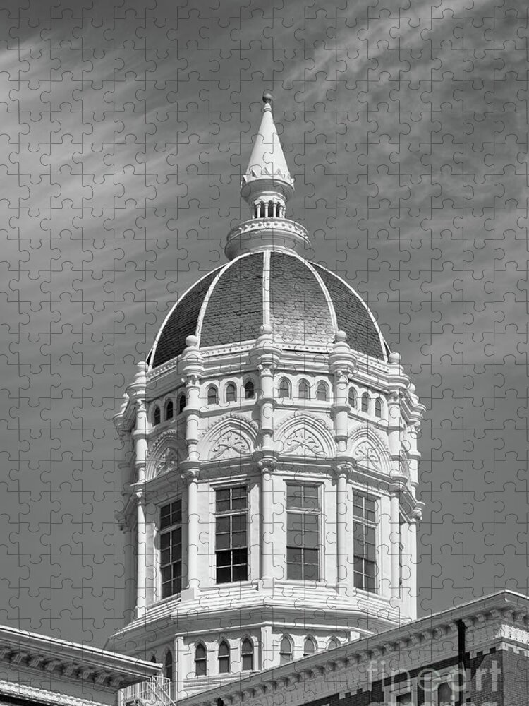 University Of Missouri Jigsaw Puzzle featuring the photograph University of Missouri Columbia Jesse Hall by University Icons
