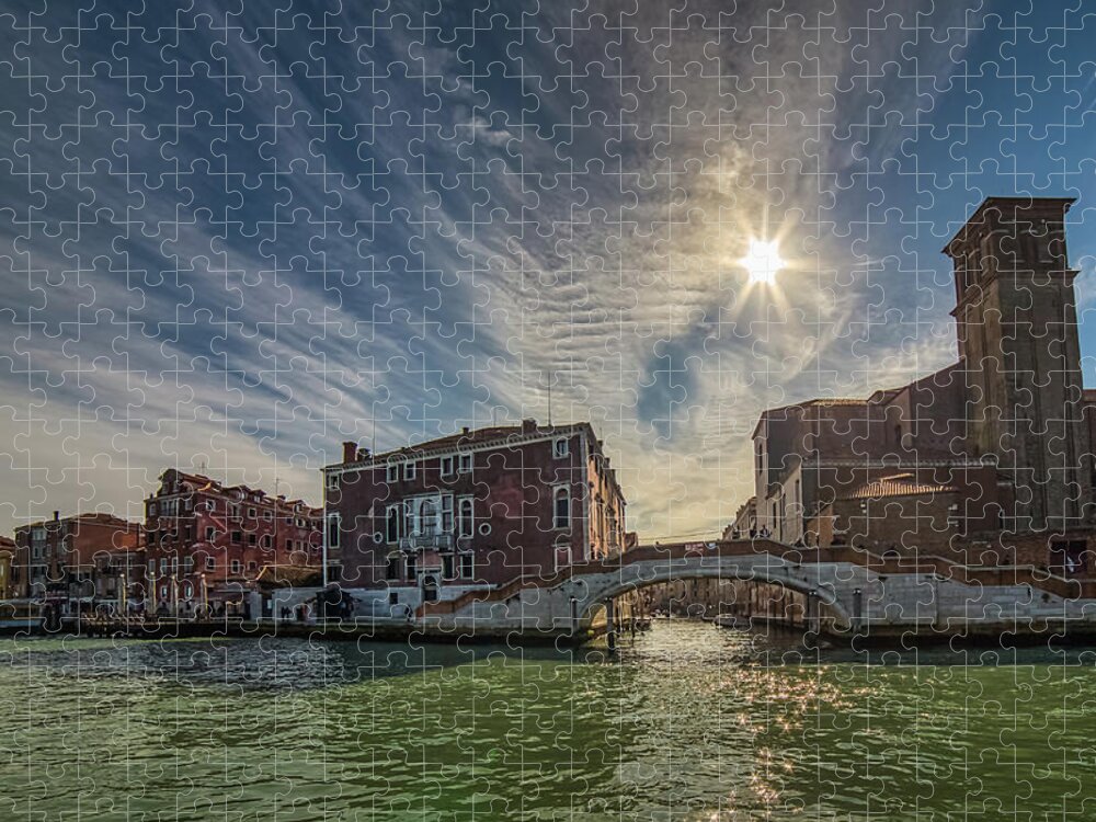 Backlit Jigsaw Puzzle featuring the photograph Venice #1 by Vivida Photo PC
