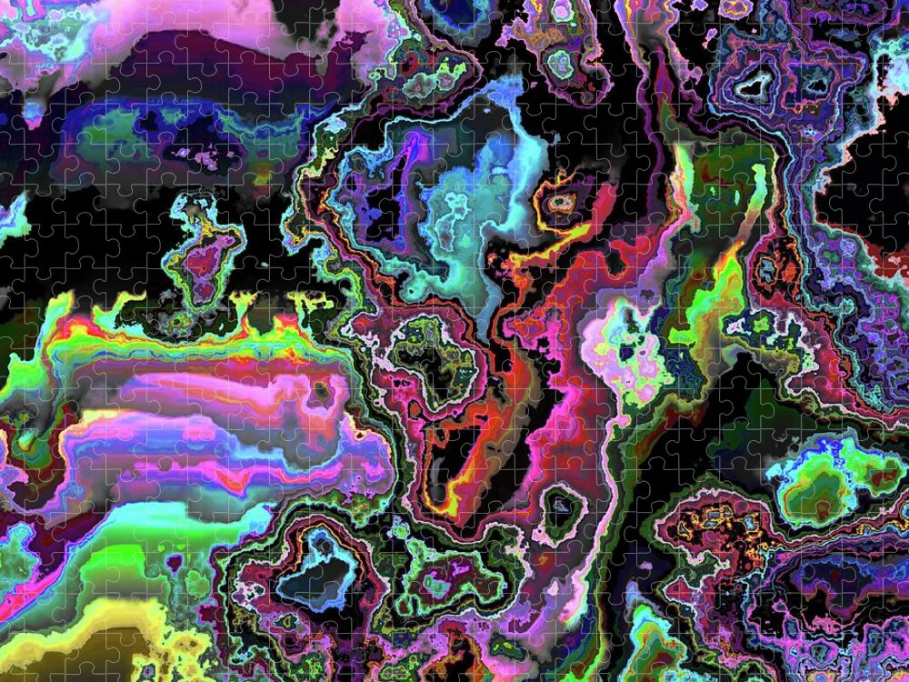 Avator Jigsaw Puzzle featuring the digital art Vivid Dream from Pandora #7 by Claude McCoy