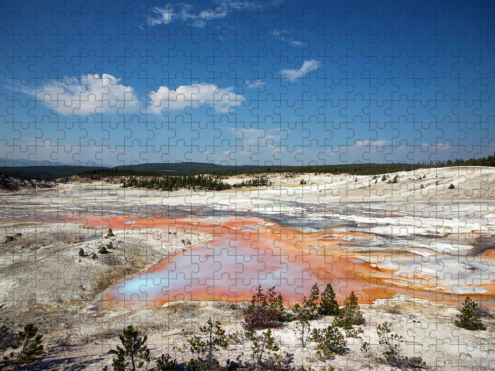 Nature Jigsaw Puzzle featuring the photograph Yellowstone National Park #1 by Mango Art