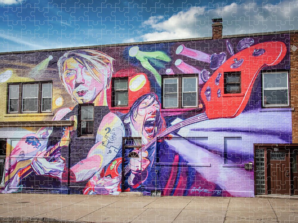 Artwork Jigsaw Puzzle featuring the photograph 1212 Hertel by Guy Whiteley