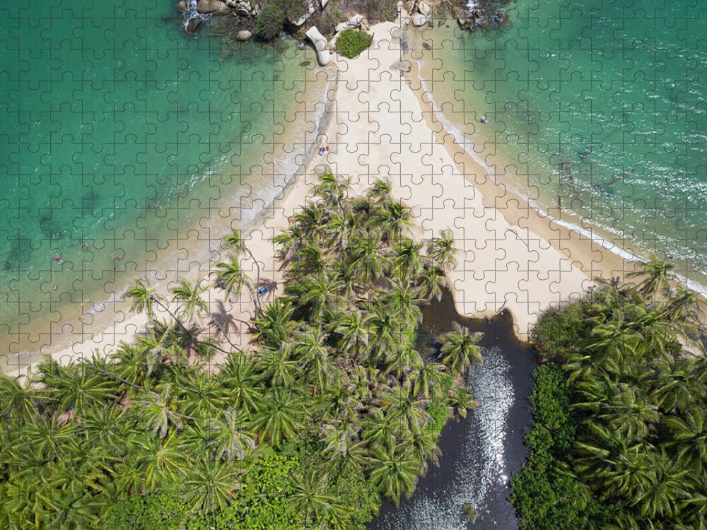 Parque Tayrona Jigsaw Puzzle featuring the photograph Parque Tayrona Magdalena Colombia #13 by Tristan Quevilly