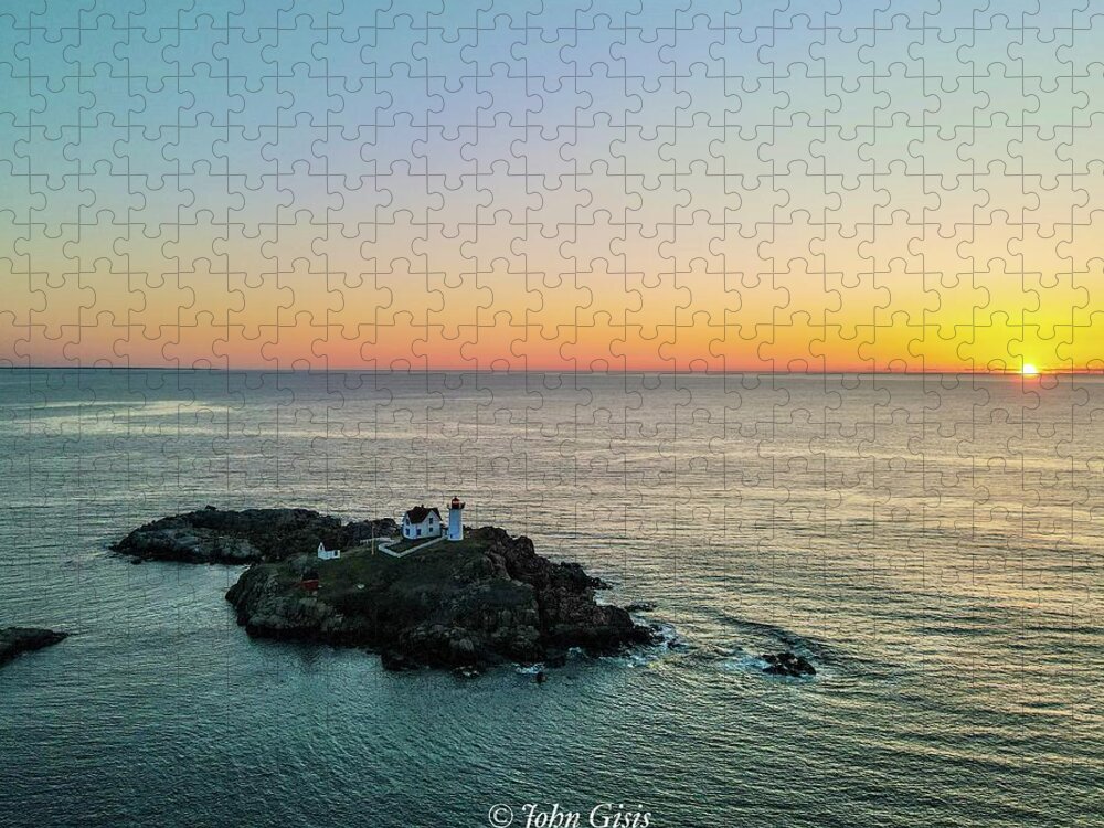  Jigsaw Puzzle featuring the photograph Nubble #14 by John Gisis