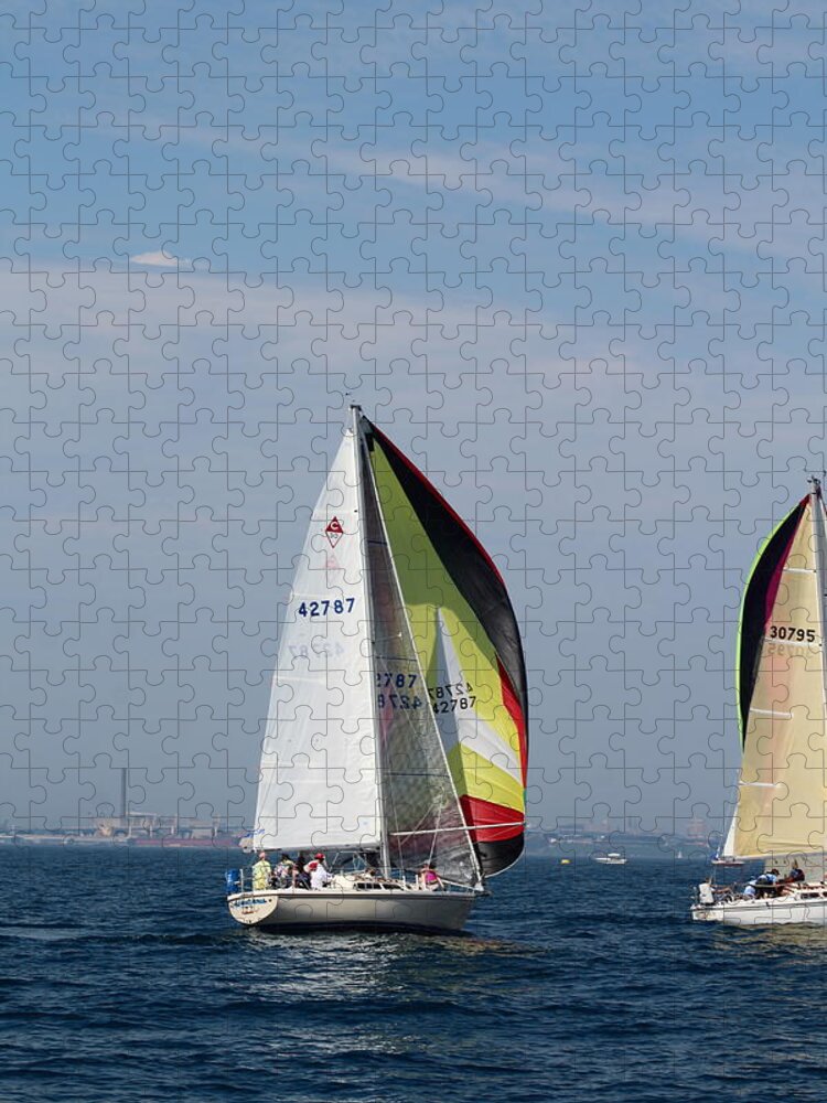  Jigsaw Puzzle featuring the photograph The race #152 by Jean Wolfrum
