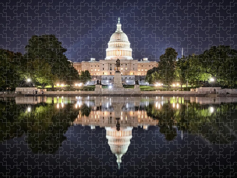 Capital Jigsaw Puzzle featuring the photograph 1800 by Steve Berkley