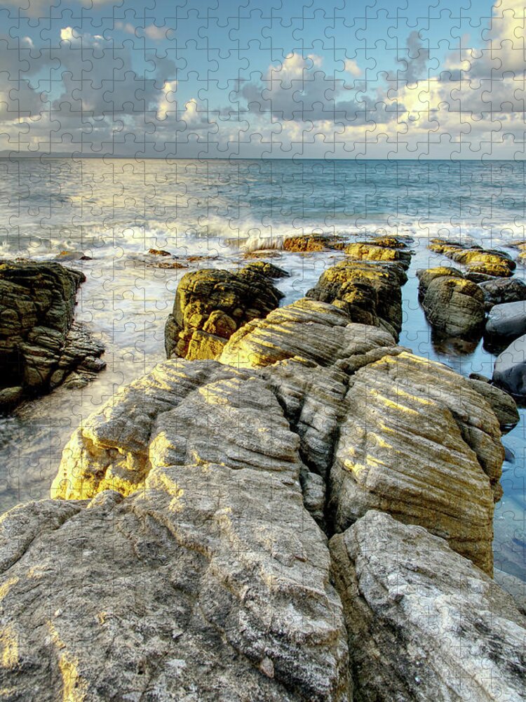 National Park Jigsaw Puzzle featuring the photograph 1803sunset1 by Nicolas Lombard