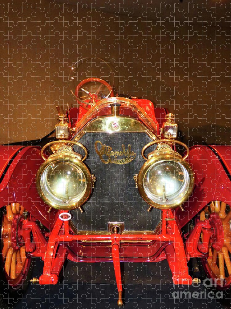 Automobile Jigsaw Puzzle featuring the photograph 1912 Oldsmobile Autocrat Roadster by Sharon Williams Eng