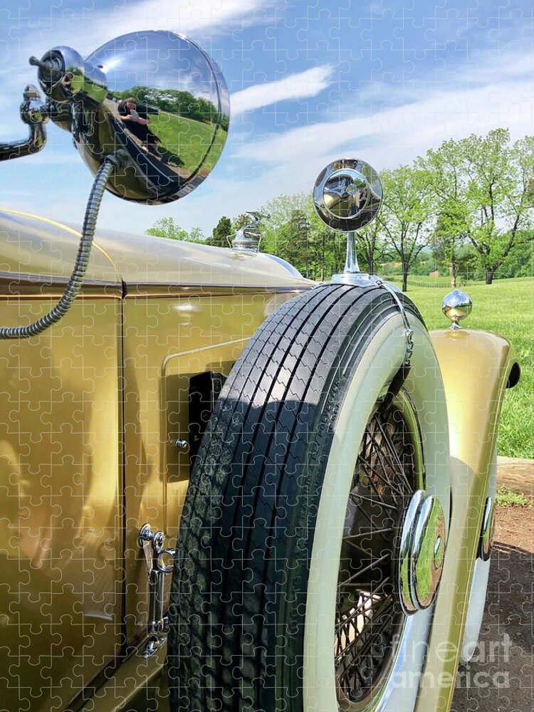 1929 Packard Convertible Coupe Jigsaw Puzzle featuring the photograph 1929 Packard 626 Convertible Coupe II by Flavia Westerwelle