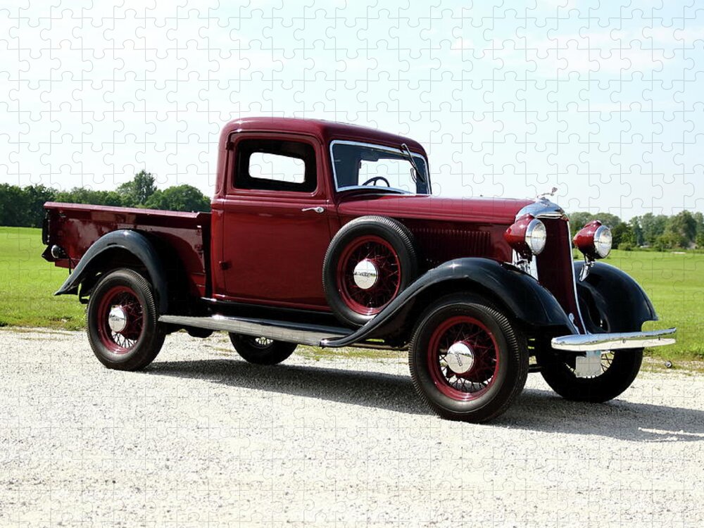 Dodge Truck Jigsaw Puzzle featuring the photograph 1934 Dodge Ram Truck by Lens Art Photography By Larry Trager