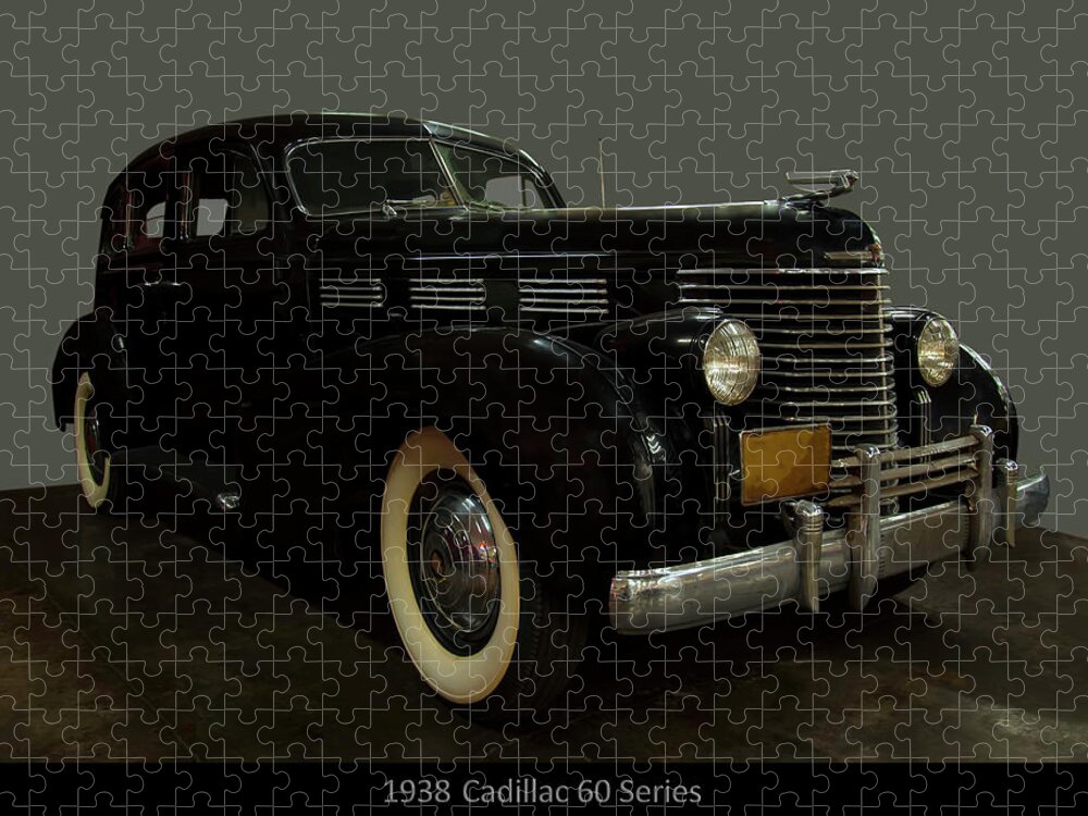 1938 Cadillac 60 Series Jigsaw Puzzle featuring the photograph 1938 Cadillac 60 series by Flees Photos