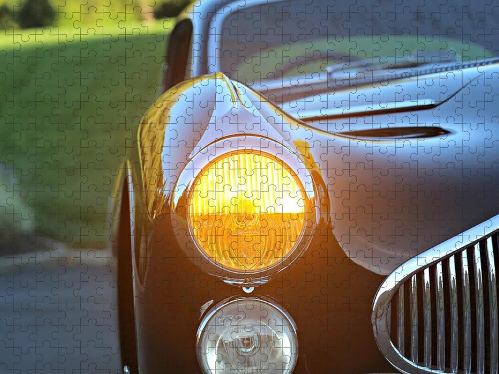 Talbot-lago Jigsaw Puzzle featuring the photograph 1951 Talbot-Lago by Steve Natale