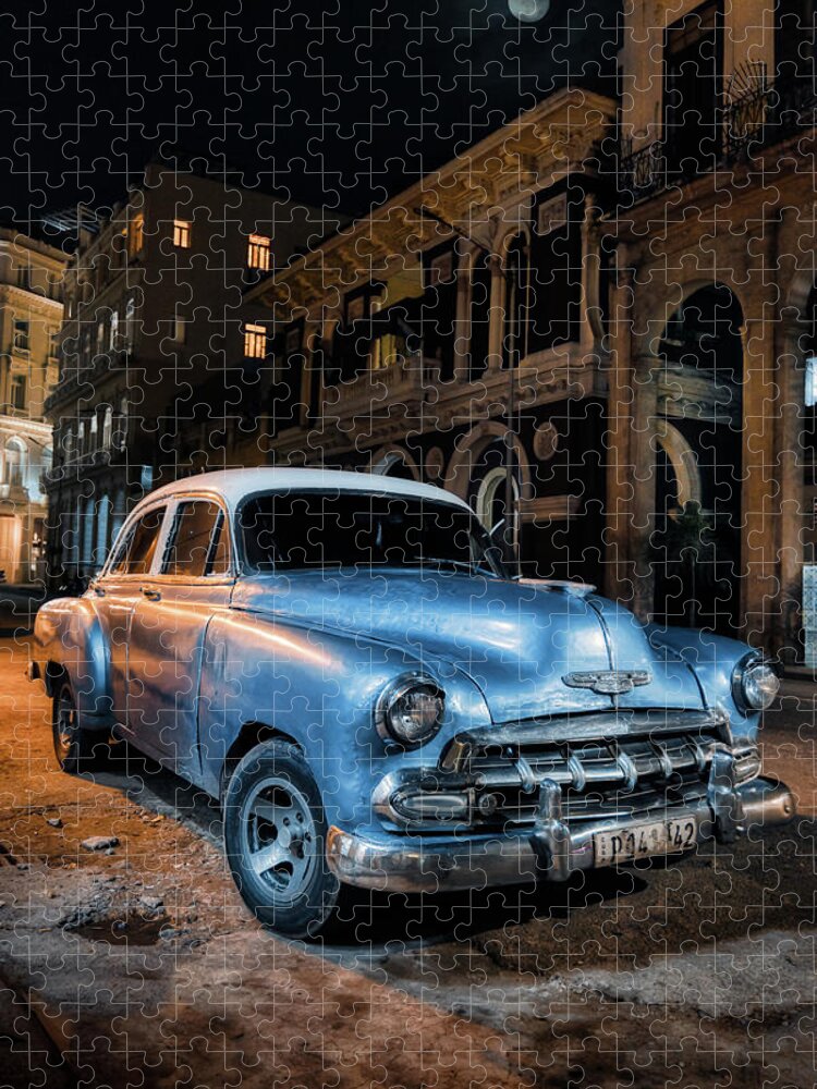 American Car Jigsaw Puzzle featuring the photograph 1953 Chevrolet Deluxe by Micah Offman