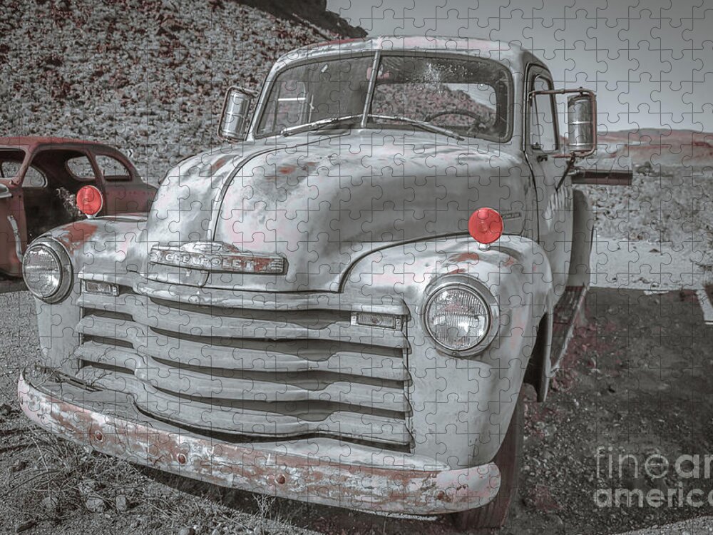 1953 Jigsaw Puzzle featuring the photograph 1953 Chevrolet work truck by Darrell Foster