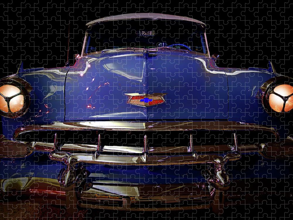 54 Chevy Jigsaw Puzzle featuring the photograph 1954 Chevrolet Bel Air - Classic Car - 54 Chevy by Jason Politte