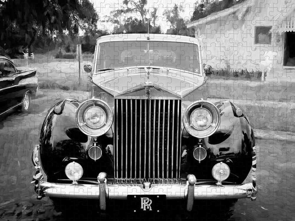 1956 Rolls Royce Silver Wraith Jigsaw Puzzle featuring the photograph 1956 Rolls Royce Silver Wraith X102 by Rich Franco