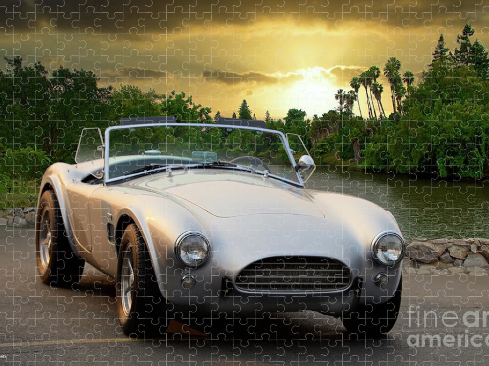 1963 Ac Cobra Jigsaw Puzzle featuring the photograph 1963 AC Cobra 289 Replica by Dave Koontz