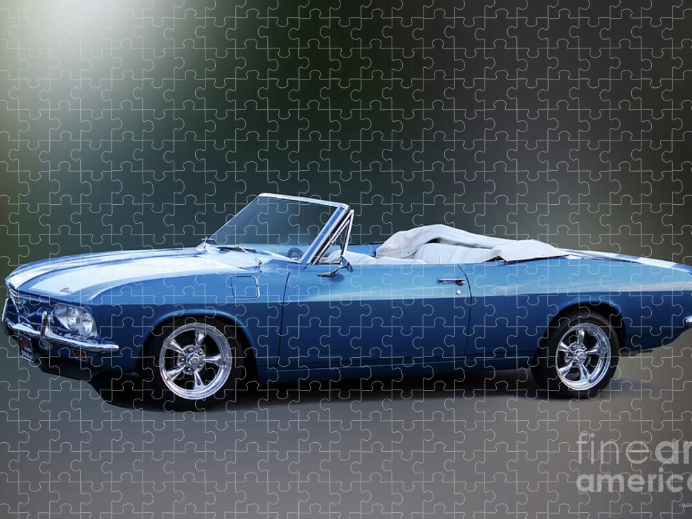 1965-66 Chevrolet Corvair Jigsaw Puzzle featuring the photograph 1965-66 Chevrolet Corvair Convertible by Dave Koontz
