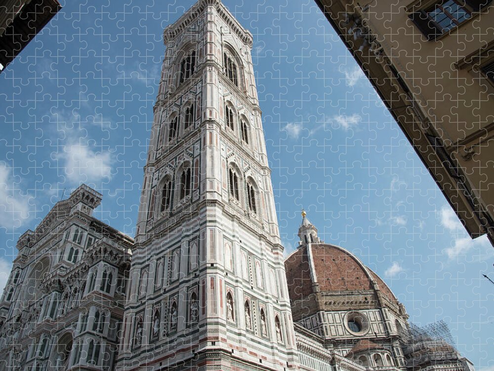 Architecture Jigsaw Puzzle featuring the photograph Architectural details of Cathedral of Santa Maria del Fiore Cathedral of Florence. Italy Europe #2 by Michalakis Ppalis