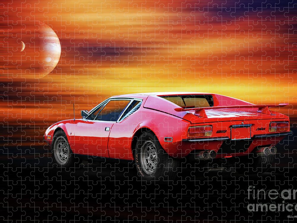 Detomaso Pantera Jigsaw Puzzle featuring the photograph deTomaso Pantera #2 by Dave Koontz