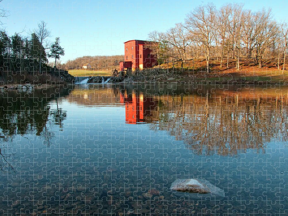 Missouri Jigsaw Puzzle featuring the photograph Dillard Mill #2 by Steve Stuller