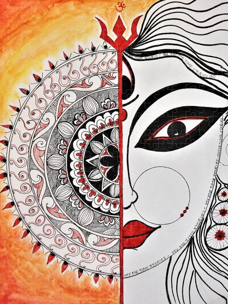 Durga drawing hi-res stock photography and images - Alamy