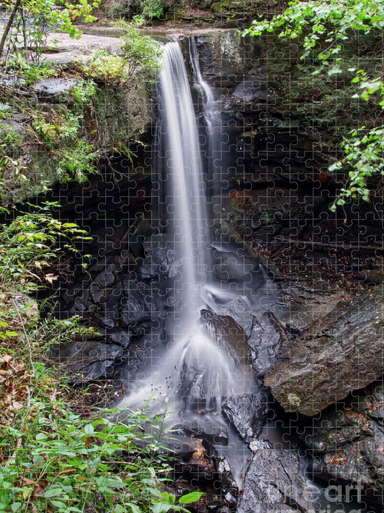 Laurel Falls Jigsaw Puzzle featuring the photograph Laurel Falls 6 by Phil Perkins