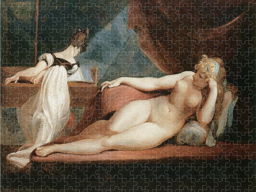 Naked Woman and Woman Playing the Piano Jigsaw Puzzle by Johann Heinrich  Fussli - Pixels