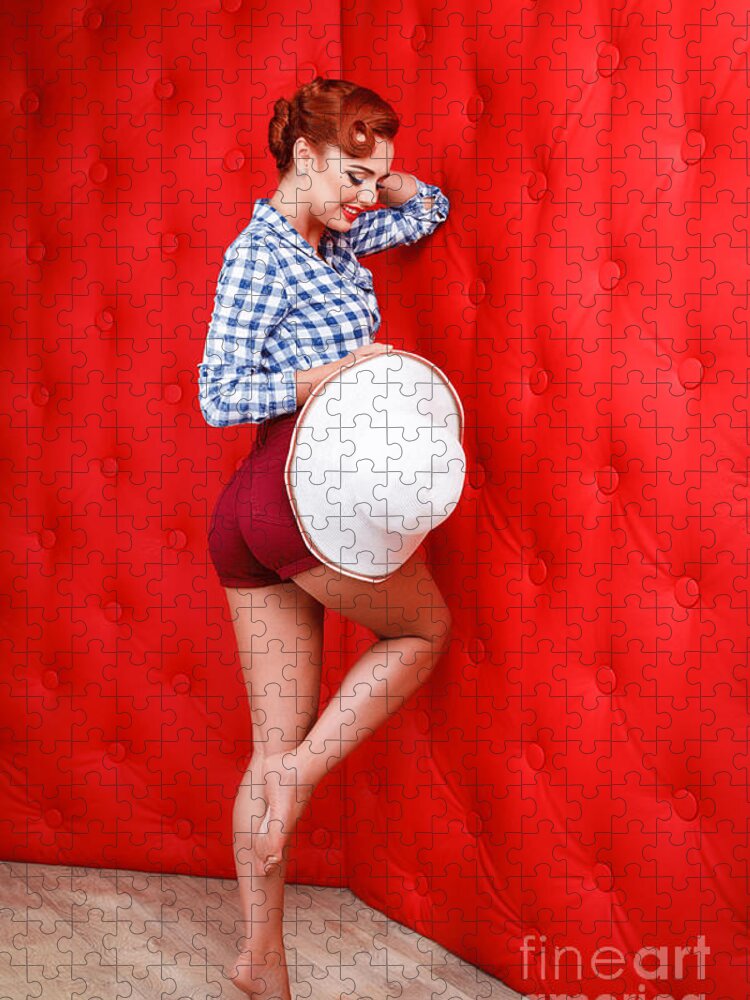Pin Jigsaw Puzzle featuring the photograph PinUp #2 by Action