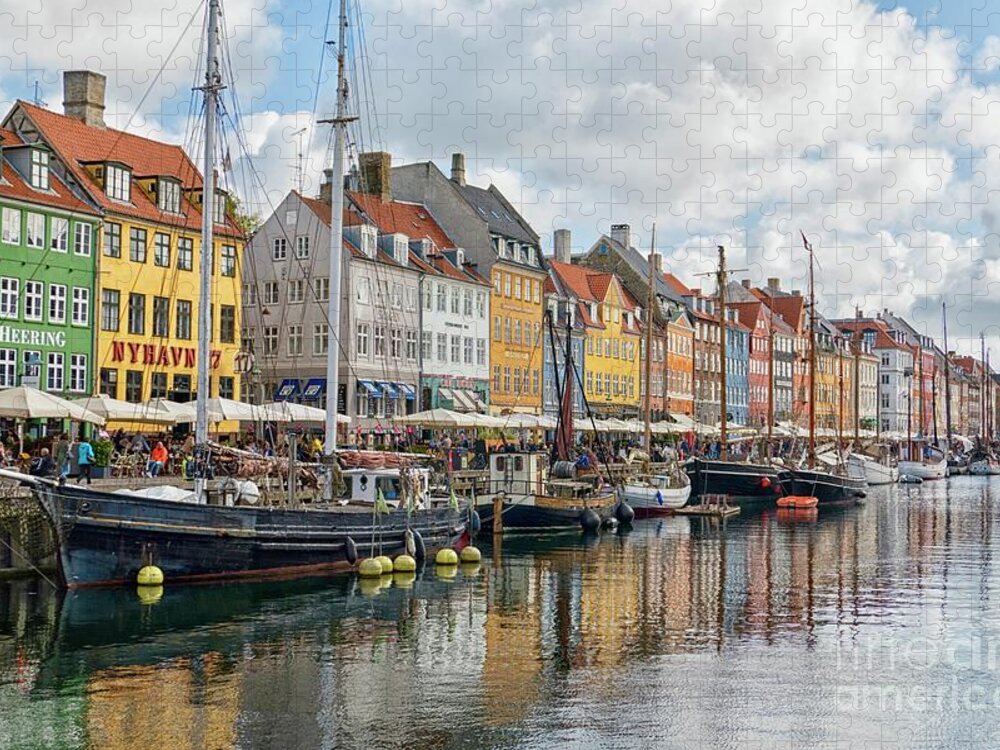 Architecture Jigsaw Puzzle featuring the photograph Beautiful Nyhavn Canal in Copenhagen by Patricia Hofmeester