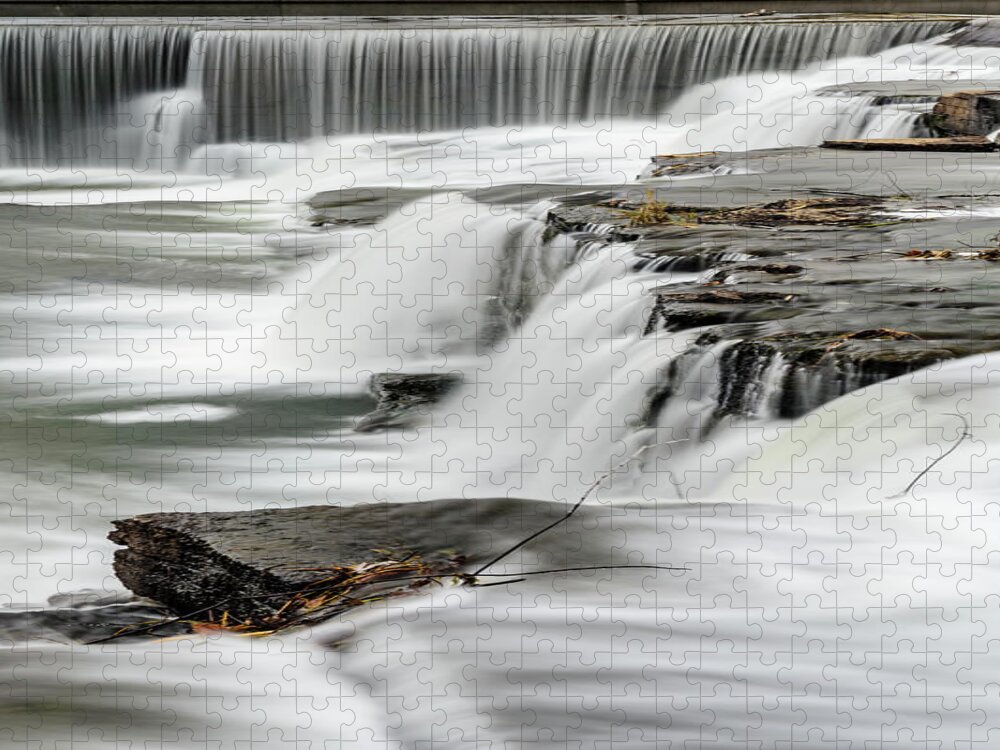 Almonte Jigsaw Puzzle featuring the photograph The waterfalls in Almonte, Ontario. #3 by Rob Huntley