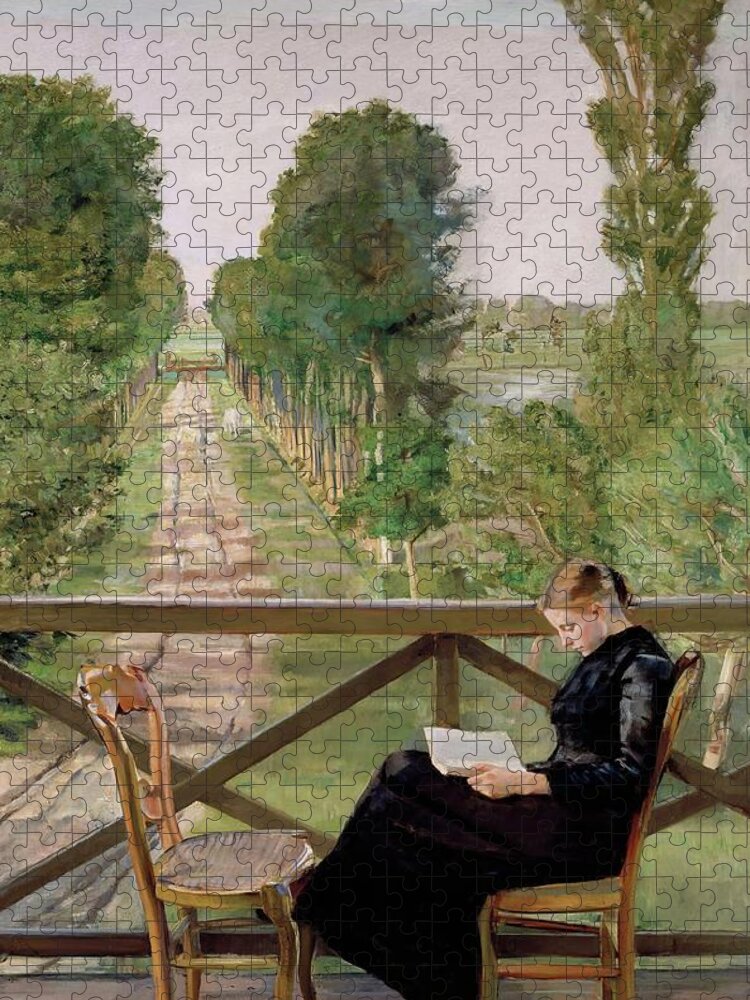 Villa Britannia Jigsaw Puzzle featuring the painting Villa Britannia, Belgium #3 by Christian Krohg