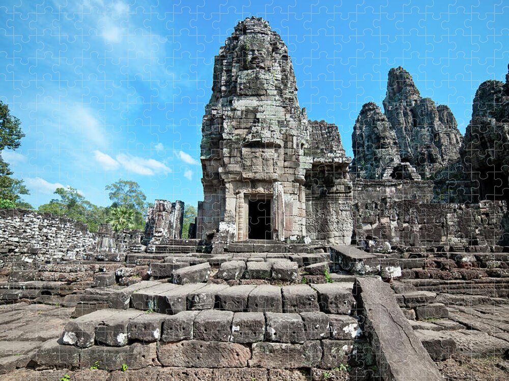 Angkor Jigsaw Puzzle featuring the photograph Angkor Wat temple. Cambodia #20 by Lie Yim