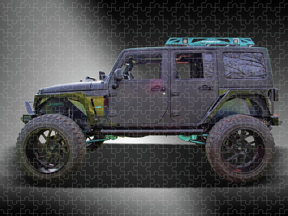 2016 Jeep Wrangler Side View Jigsaw Puzzle by Nick Gray - Pixels