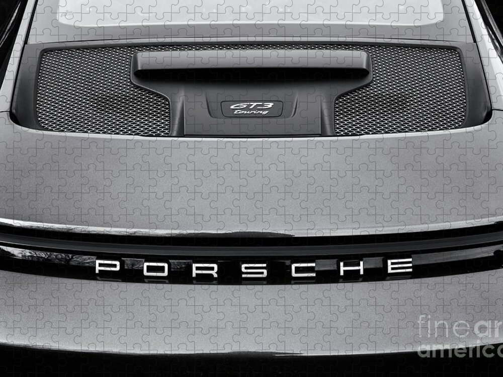 Porsche Jigsaw Puzzle featuring the photograph 2022 Porsche 911 GT3 Touring Monochome by Tim Gainey