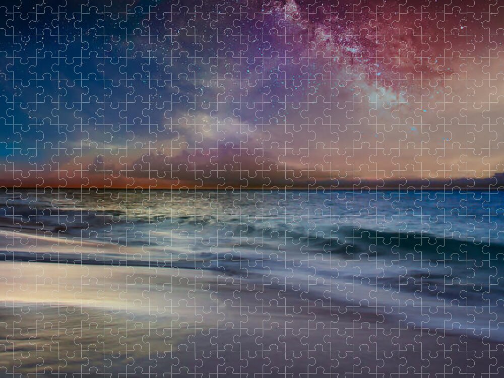 Wave Jigsaw Puzzle featuring the photograph Mystic Night by Montez Kerr