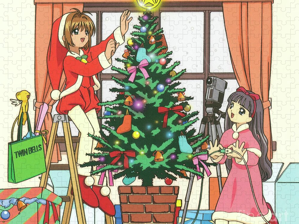 Anime Christmas Jigsaw Puzzle by Kapy Bardi - Pixels