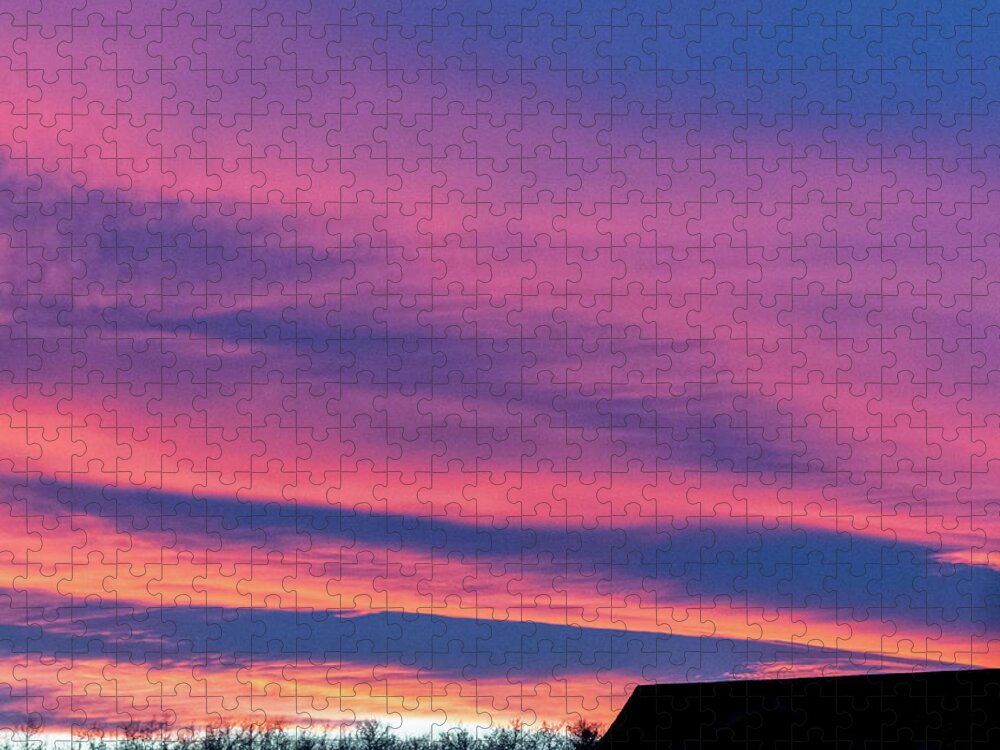 Cloud Jigsaw Puzzle featuring the photograph Chinook Sunset #3 by Phil And Karen Rispin