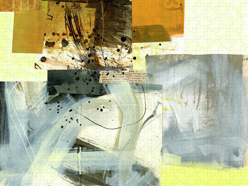 Abstract Art Jigsaw Puzzle featuring the painting 3 Day Sale by Jane Davies