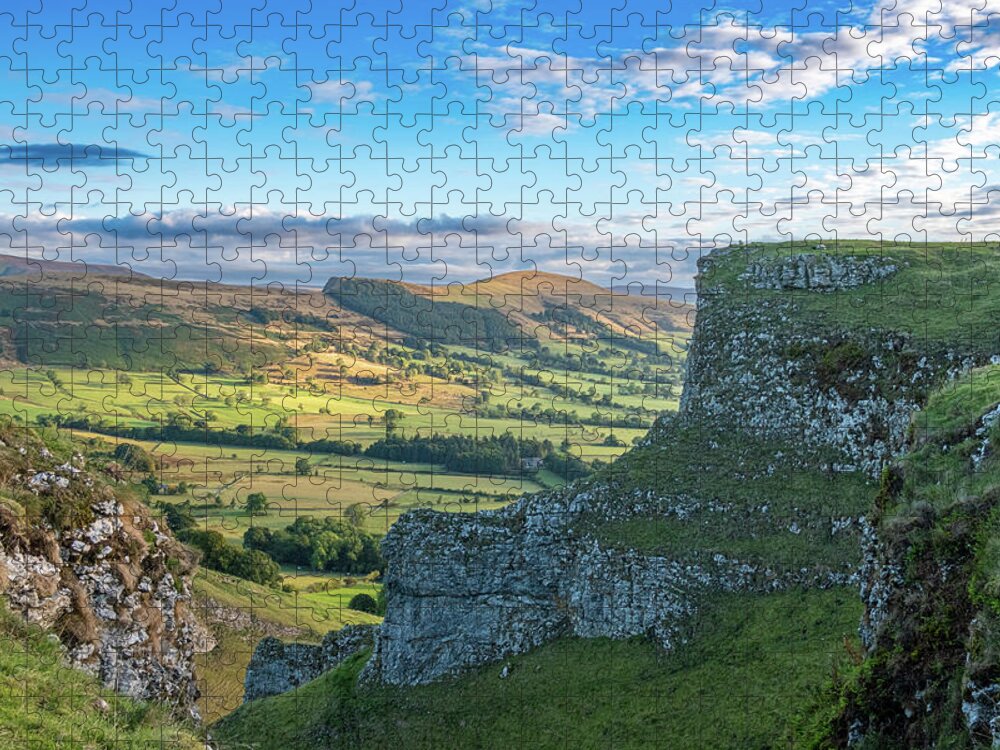 Winnats Pass Jigsaw Puzzle featuring the mixed media Winnats Pass Peak District #3 by Smart Aviation