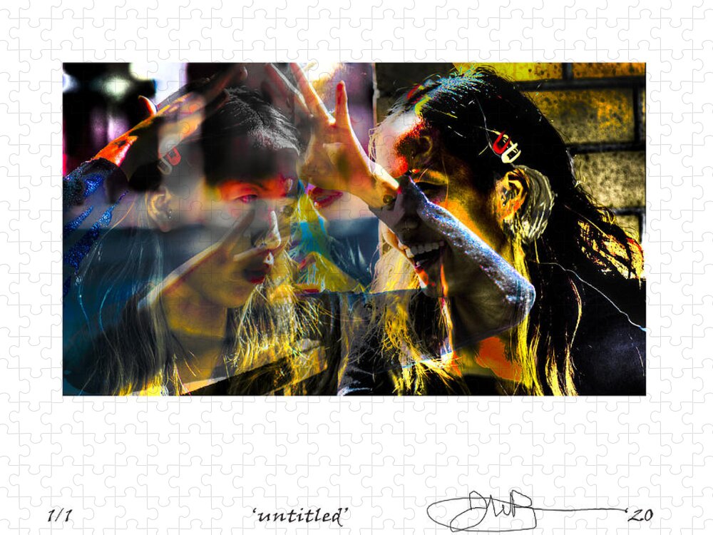 Signed Limited Edition Of 10 Jigsaw Puzzle featuring the digital art 35 by Jerald Blackstock