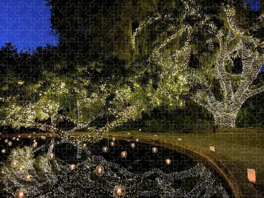Brookgreen Gardens Jigsaw Puzzle featuring the photograph Brookgreen Gardens Festival of a Thousand Candles #5 by Dawna Moore Photography