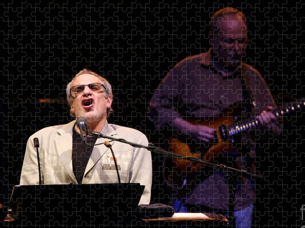 Rock Jigsaw Puzzle featuring the photograph Donald Fagen and Walter Becker - Steely Dan #4 by Concert Photos