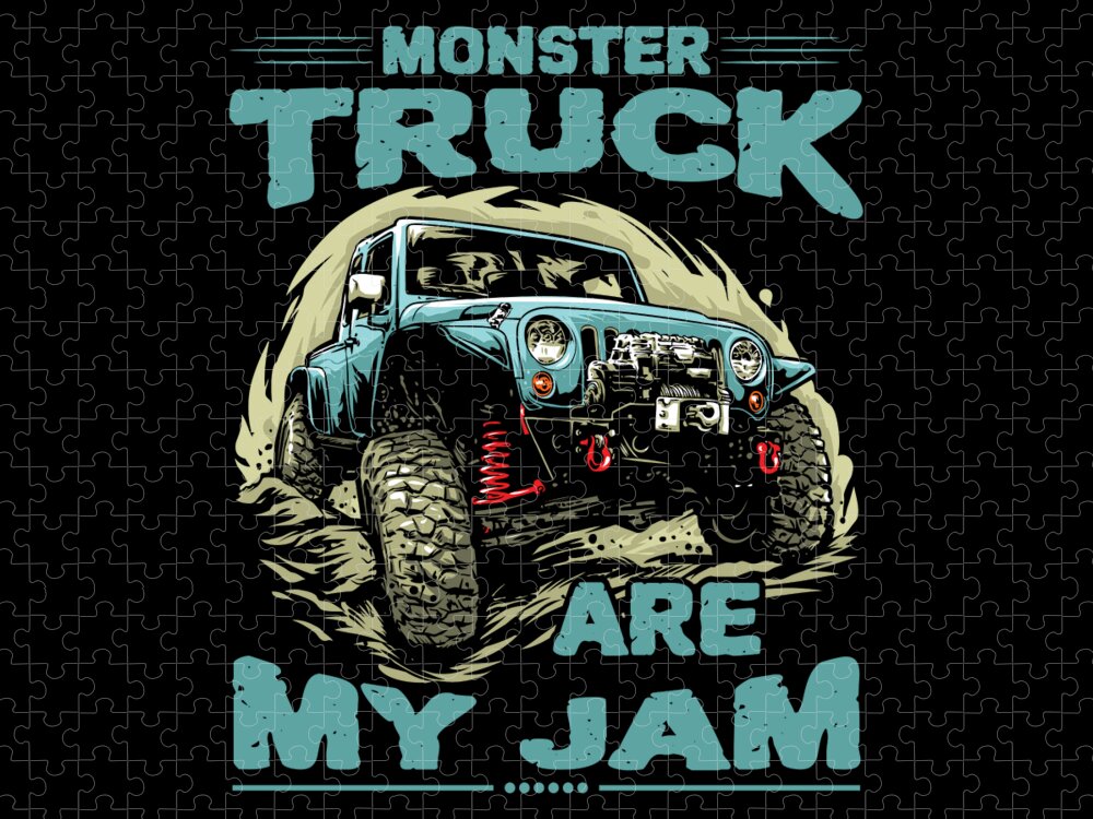 Monster Truck Are My Jam #4 Jigsaw Puzzle by Steven Zimmer - Pixels Puzzles