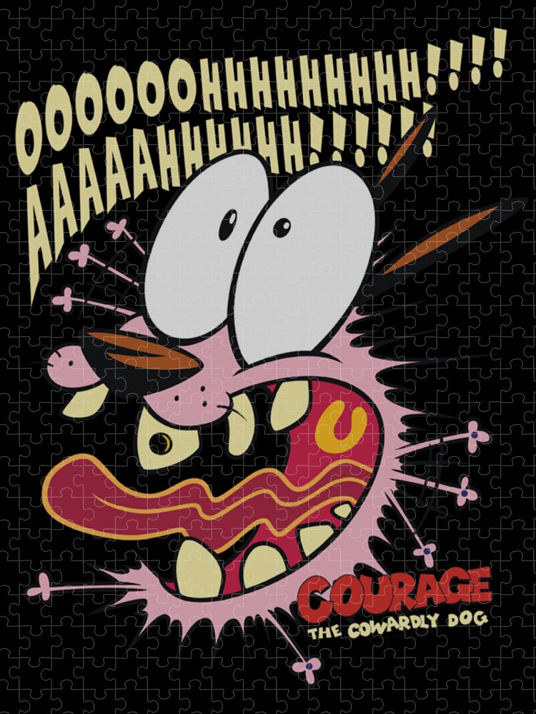 Courage The Cowardly Dog Jigsaw Puzzle by Tiffany Gaskins - Pixels