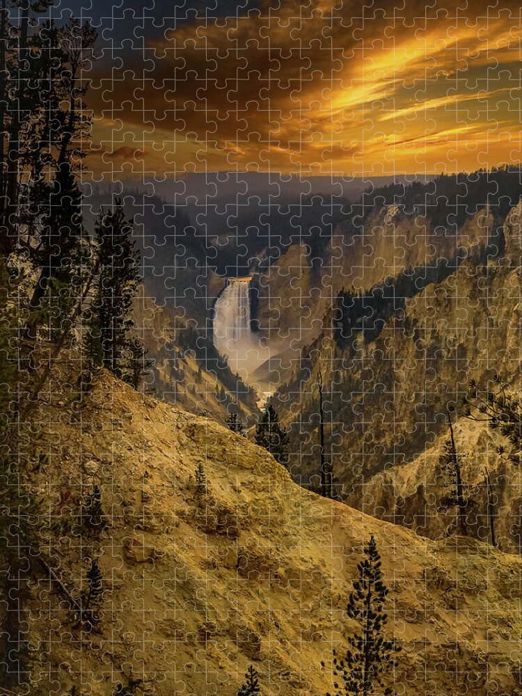 Yellowstone Jigsaw Puzzle featuring the photograph Yellowstone National Park #5 by Brian Venghous